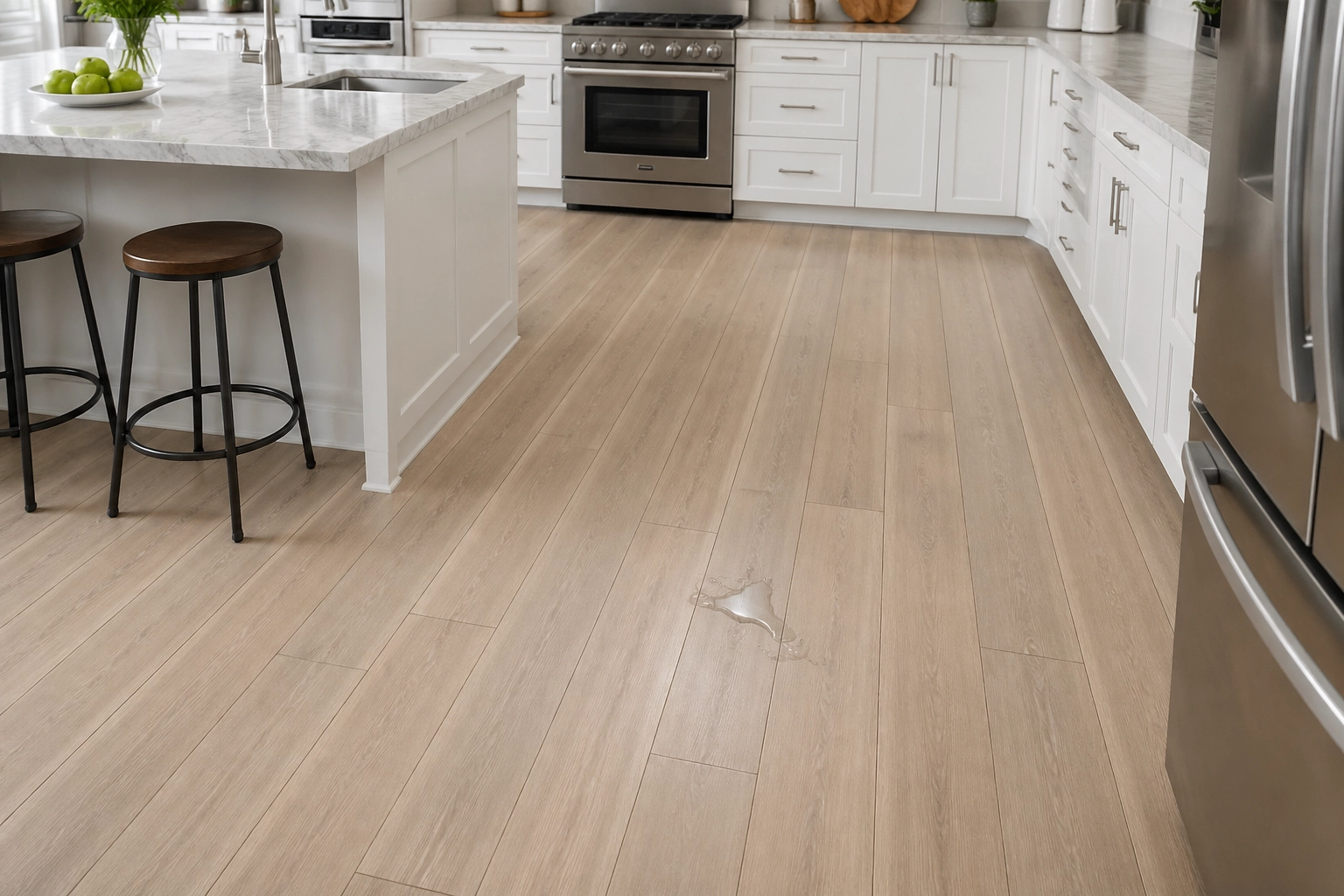 Waterproof kitchen with COREtec Pro Enhanced flooring