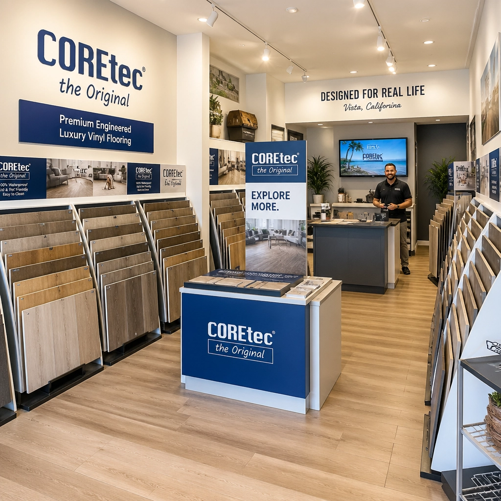 Showroom interior at West Coast Flooring Center