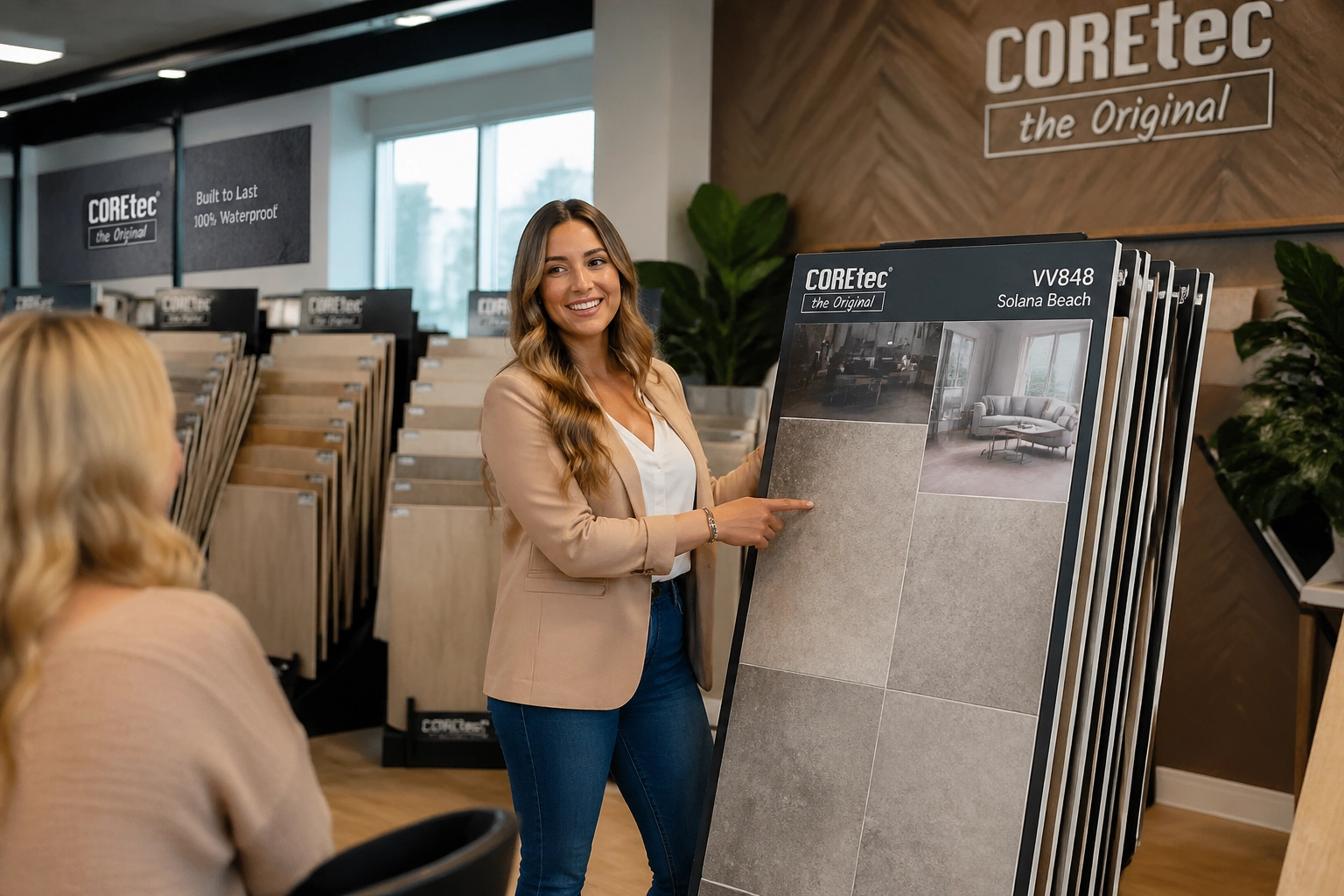West Coast Flooring Center showroom display in San Diego