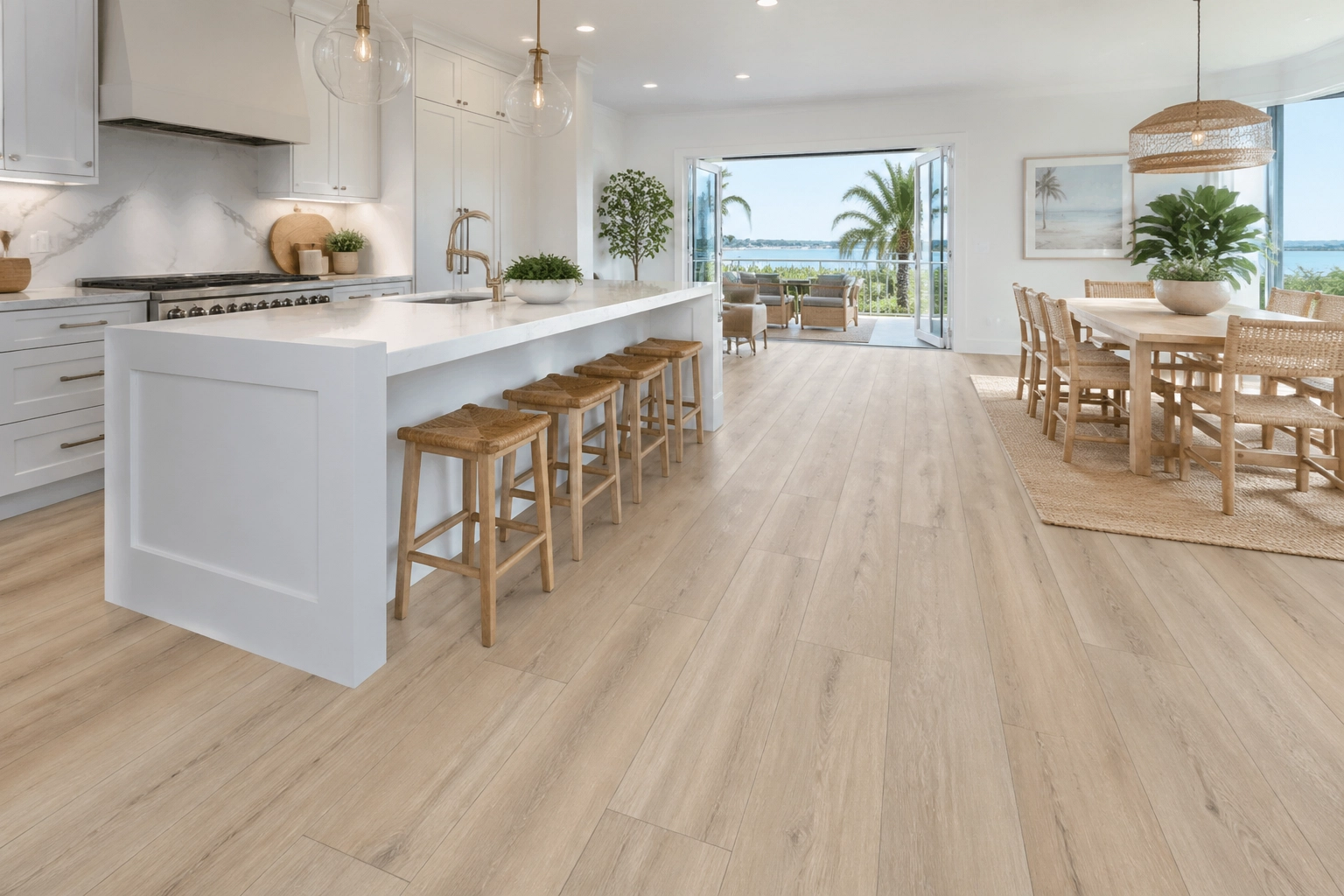 San Diego Coastal Kitchen with COREtec CR501 Flooring
