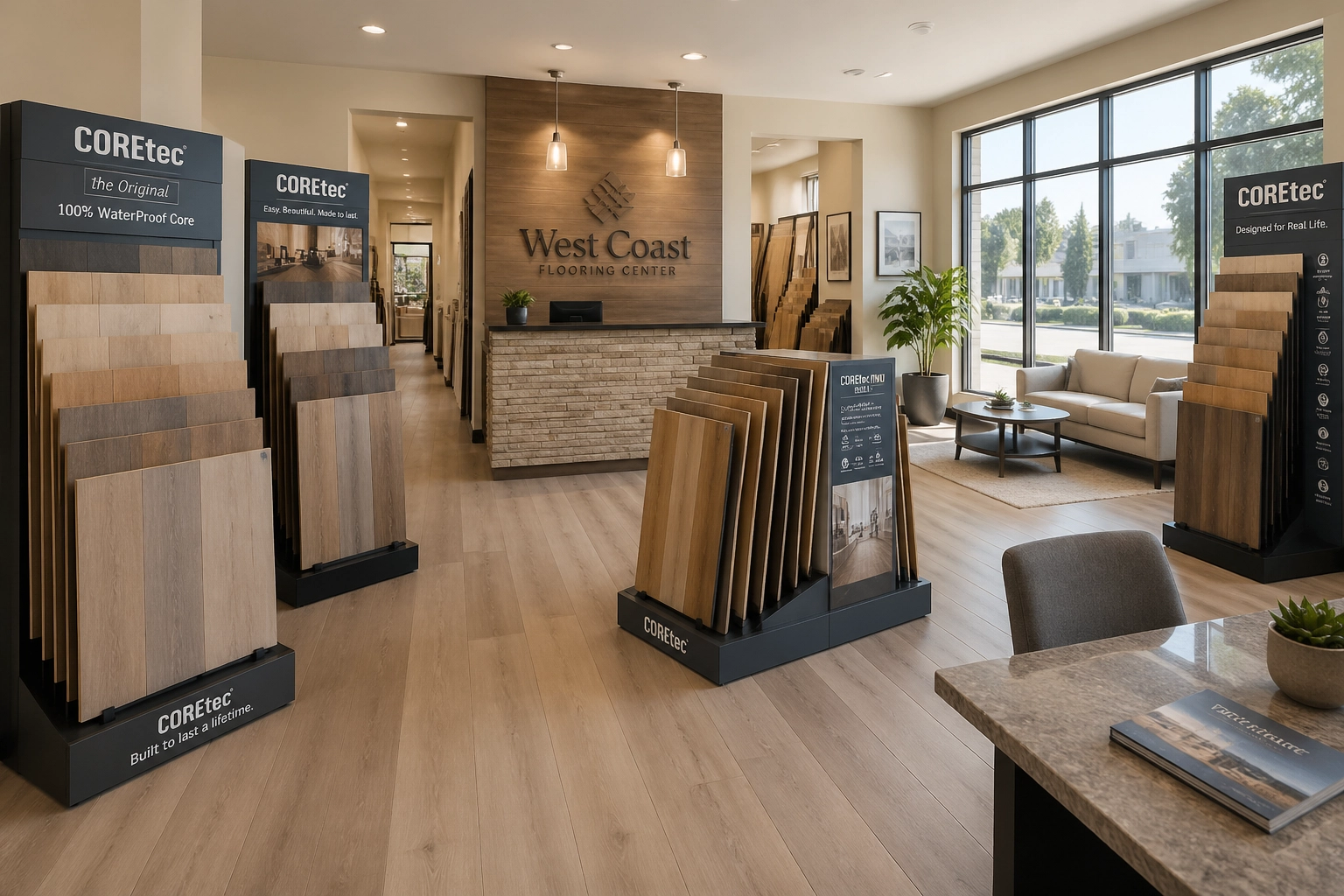 West Coast Flooring Center showroom display