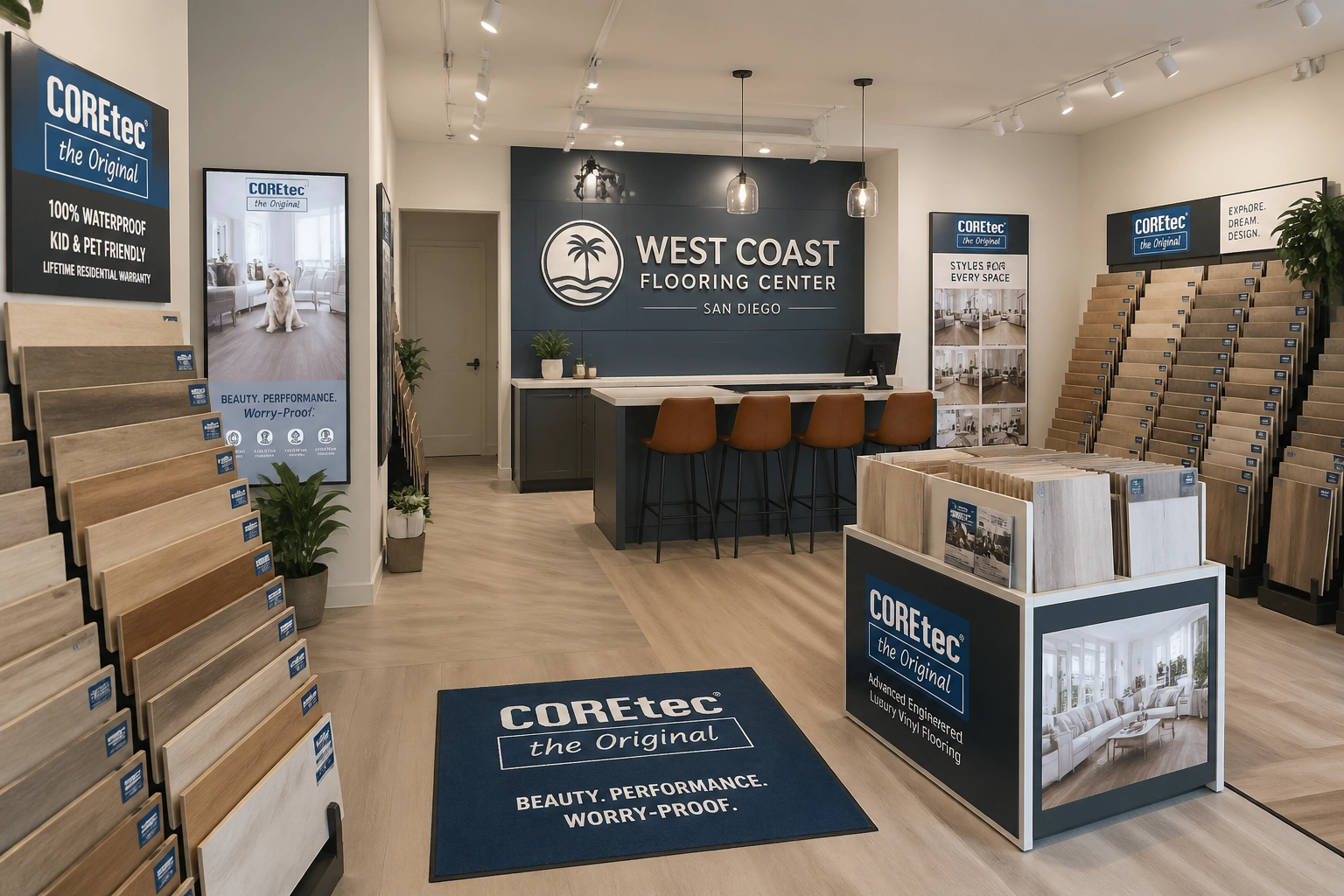 West Coast Flooring Center Showroom in San Diego
