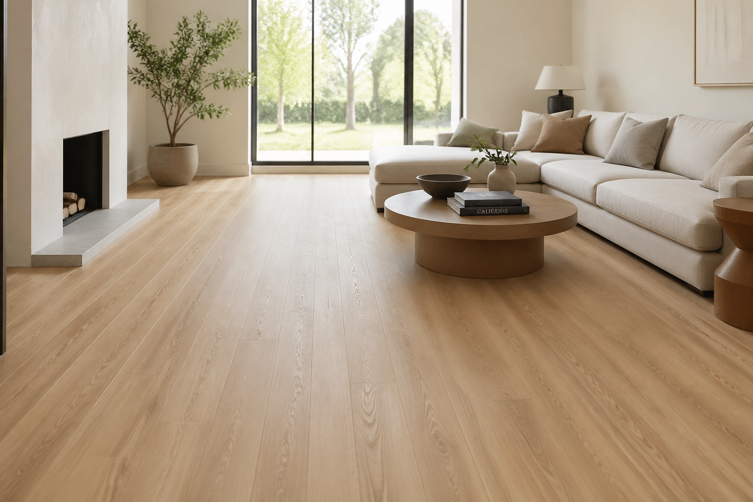Modern living room with COREtec Originals flooring