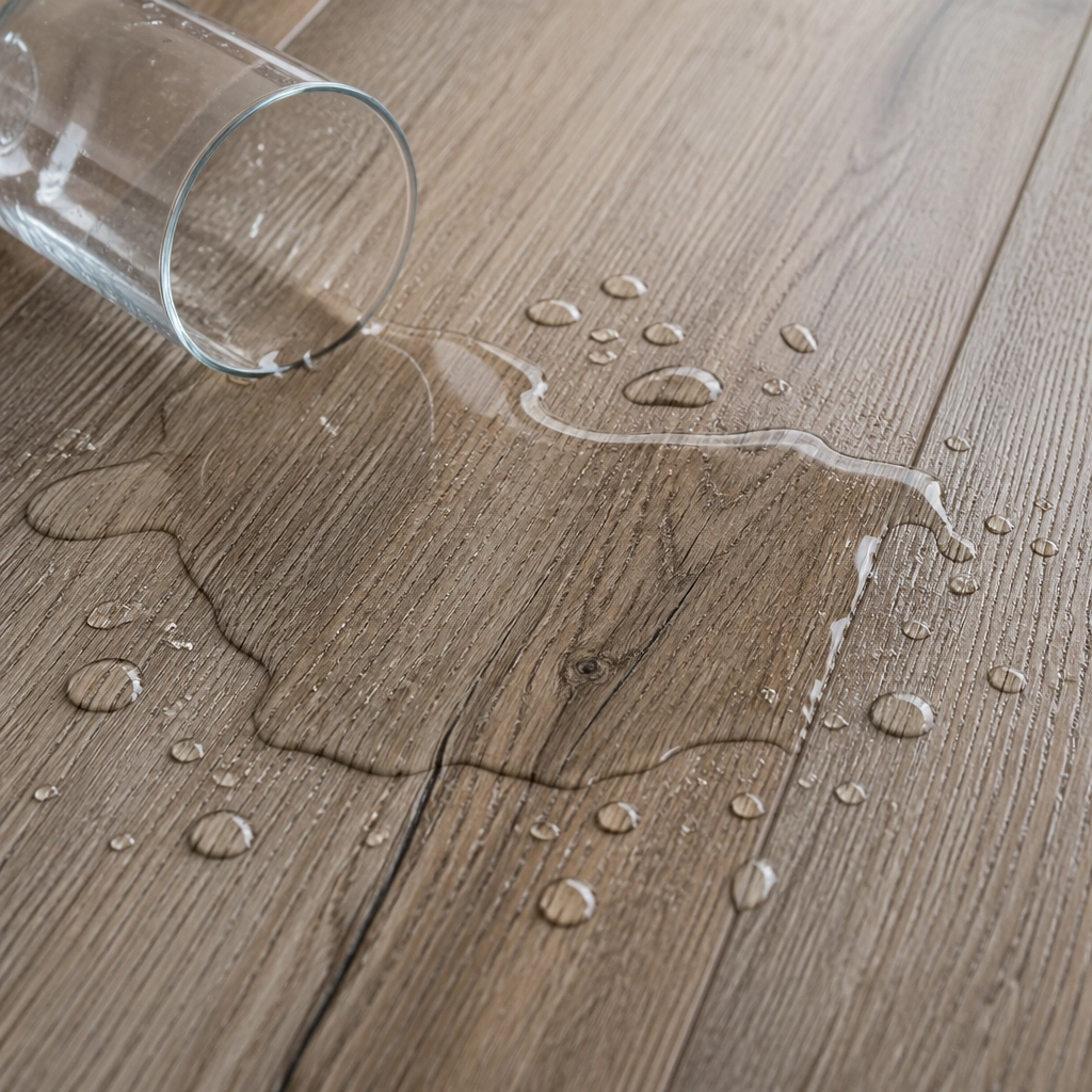 Water beading on COREtec waterproof flooring