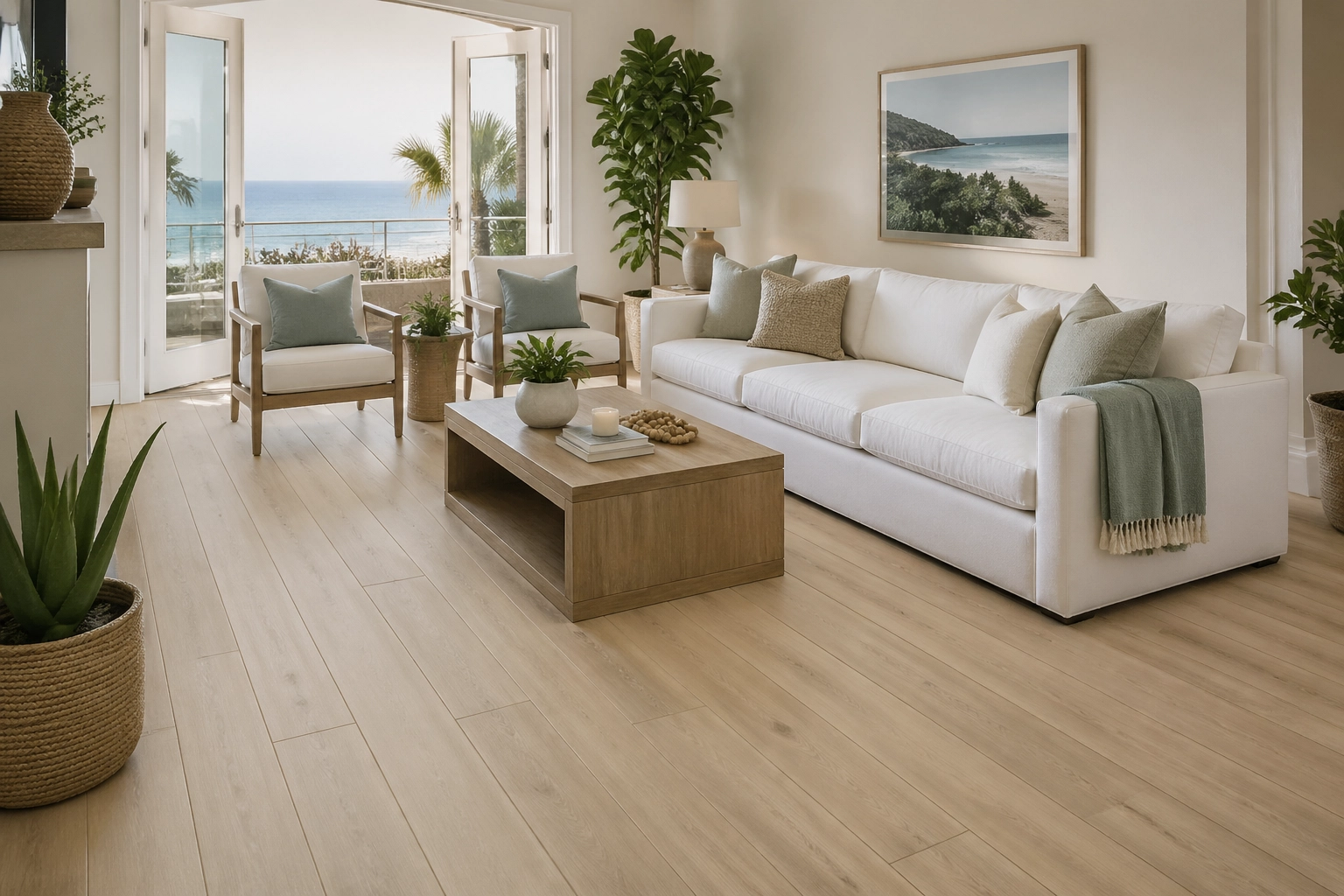 Modern San Diego living room featuring VV845-COREtec Originals - Classics flooring