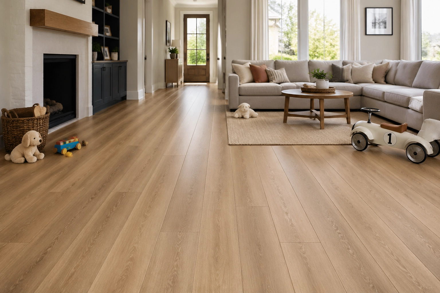 Family living room showing the durability and comfort of VV820