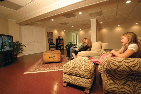 Flooring ideas for the basement.