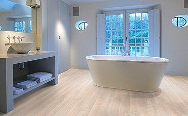 Laminate floors can peel and crack from repeated water pressure.