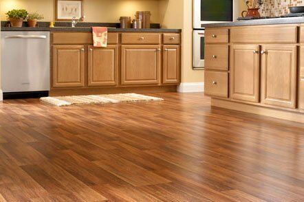 Veneer floors are made of composite wood.
