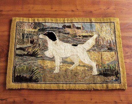 Hooked rugs are versatile and blend in well with home decor.