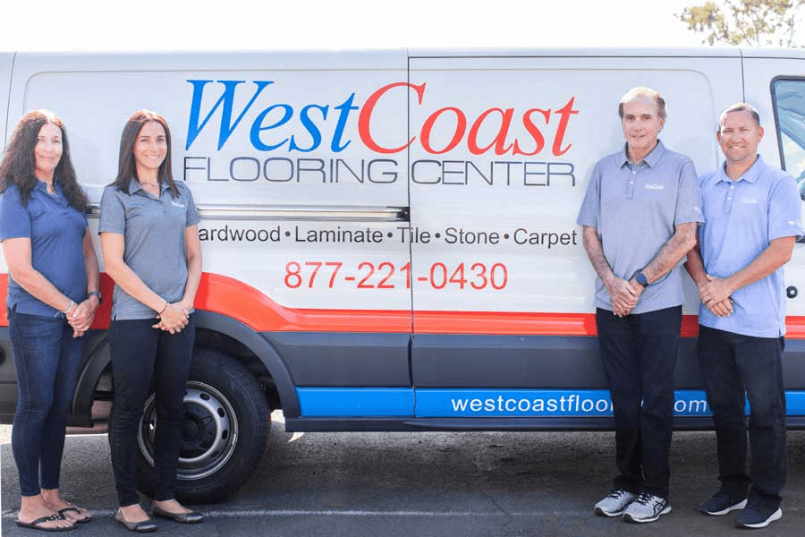 San Marcos Flooring Showroom featuring diverse range of Hardwood, LVP, Tile, Laminate, Carpet, and Bamboo flooring options.